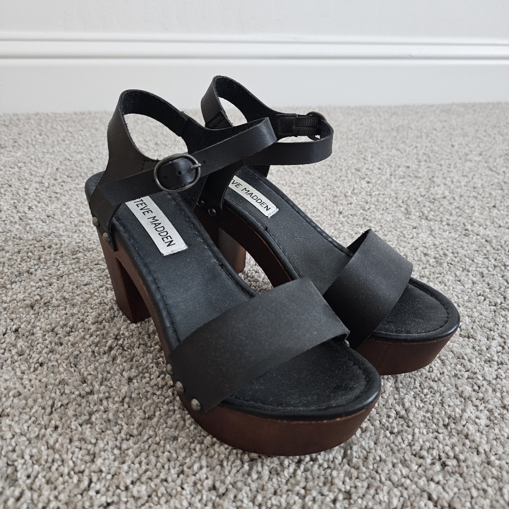 Steve Madden Black Women's Sandals